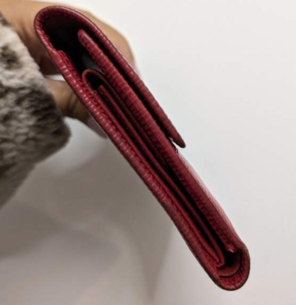 FINAL OFFER❣️Louis Vuitton❣️Authentic Red Epi CroSS-Wallet 🌟 SPO022 FRANCE 2002 - Picture 8 of 15